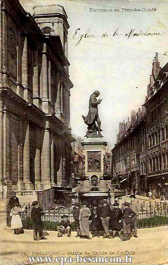 Excursion en Franche-Comté - 14. BESANÇON - Statue de Claude de Jouffroy